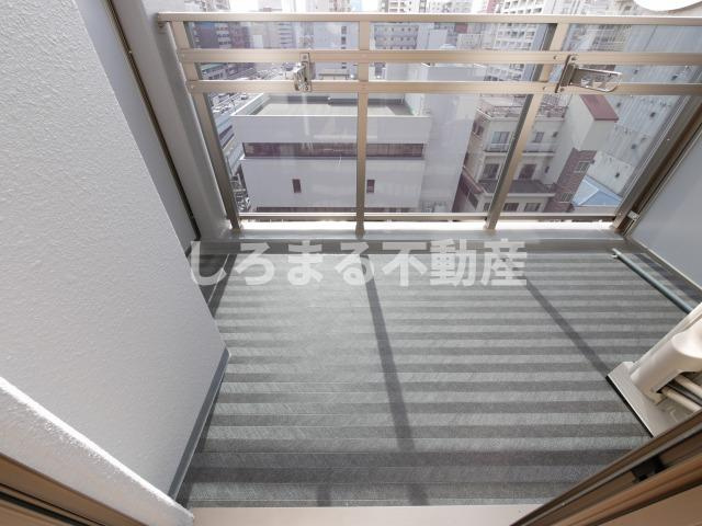 エス・キュート梅田東のバルコニー