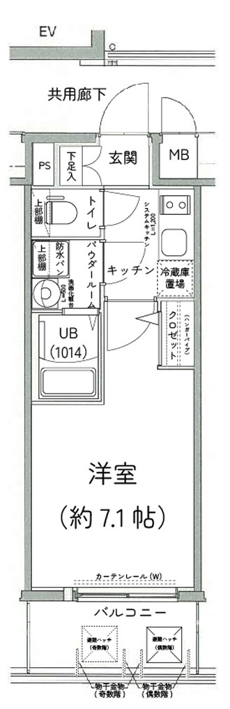 エスリード京橋アミュゼの間取り