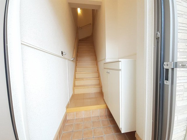 カーサ・デ・北在家の玄関