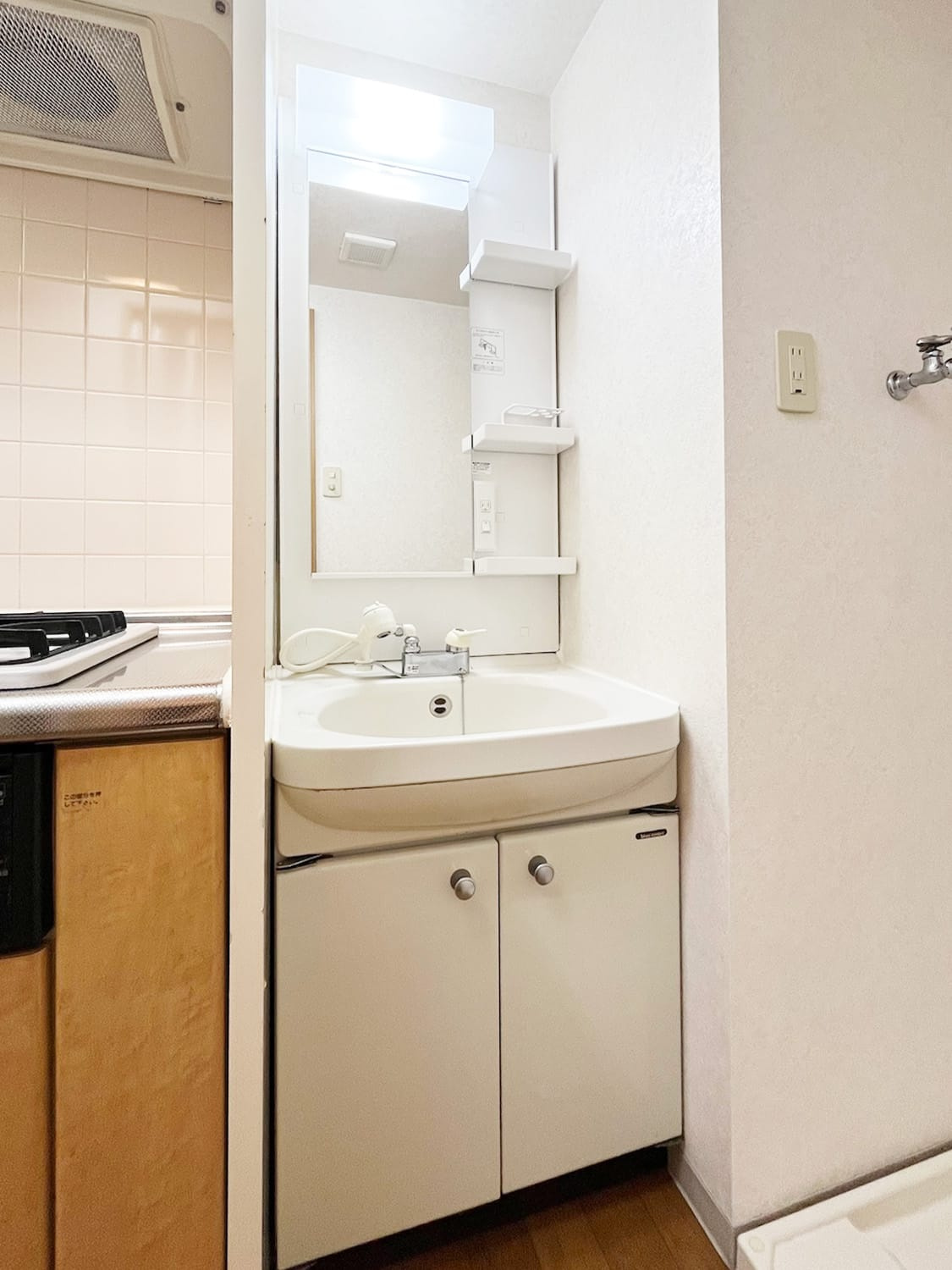 エンクレストけやき通りの洗面所|ゆったりとスペースのある洗面所