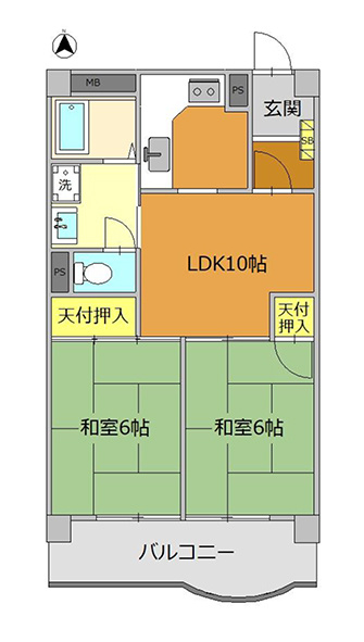 グリーンパーク第4綾瀬の間取り