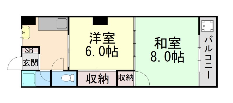 住吉パームスの間取り