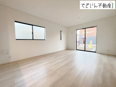 【居間・リビング】 | Cradle garden加須市花崎北第3　新築住宅 | 現地(2025年12月撮影)