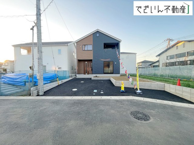【前面道路含む現地写真】 | Cradle garden加須市花崎北第3　新築住宅 | 現地(2025年12月撮影)