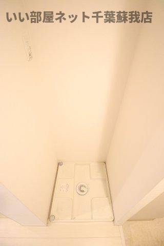 リブリ・ルミックの洗面所|室内洗濯機置き場