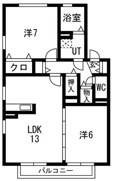 アムールⅡの間取り