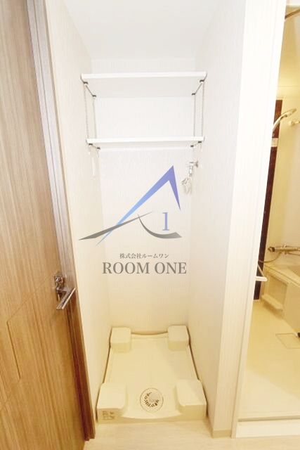 スカイコートグランデ清澄白河の設備|洗濯機置き場です。