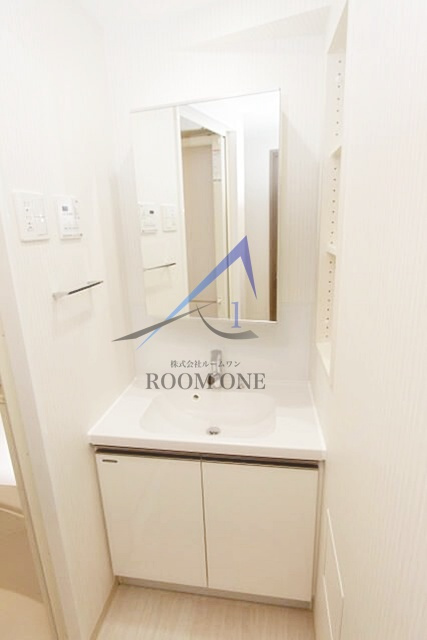 スカイコートグランデ清澄白河の洗面所|洗面台です。