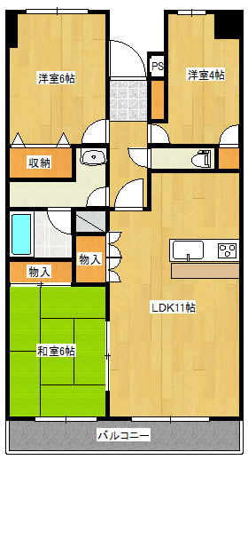 アスティオン東中島の間取り