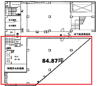 【間取り】 | 長堀プラザビル | 長堀プラザビル　間取り