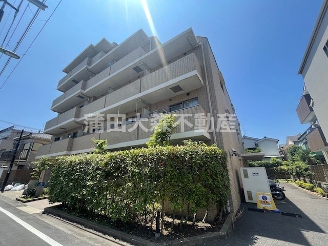 T's gardenティーズガーデン六郷土手の外観|2006年12月築　RC鉄筋コンクリート造地上5階建て総戸数33戸
東京都大田区西六郷2丁目　京浜急行本線雑色駅徒歩15分、六郷土手駅徒歩15分