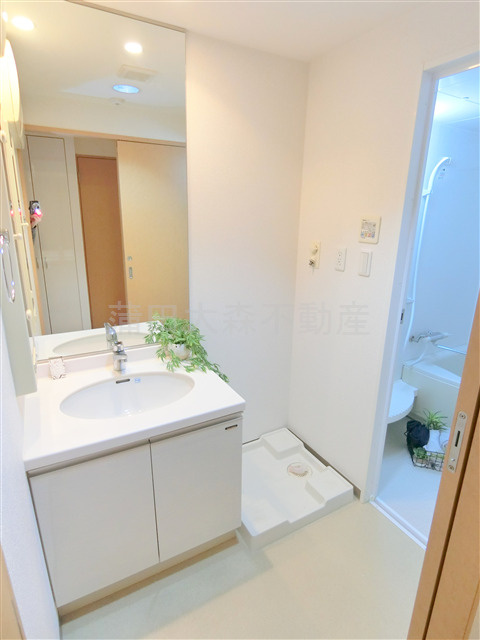 T's gardenティーズガーデン六郷土手の洗面所|洗面脱衣所　独立洗面台　洗濯機置き場