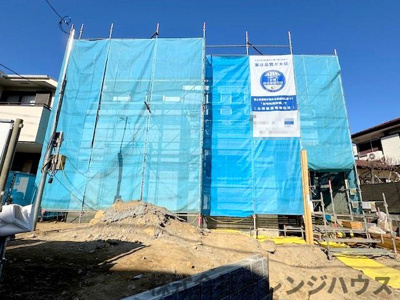 【外観】 | 厚木市毛利台3丁目　新築分譲住宅　全1棟 | 建築途中の現地です。