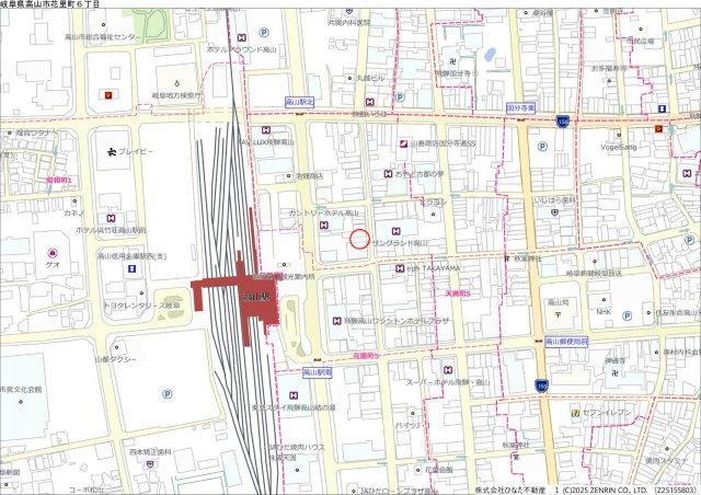 12/28　成約　土地　高山市花里町6丁目（10/25　新規）の地図