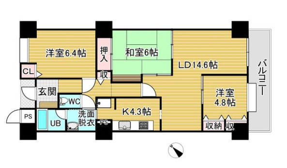 ロイヤルシャトー高丘　中央区高丘北