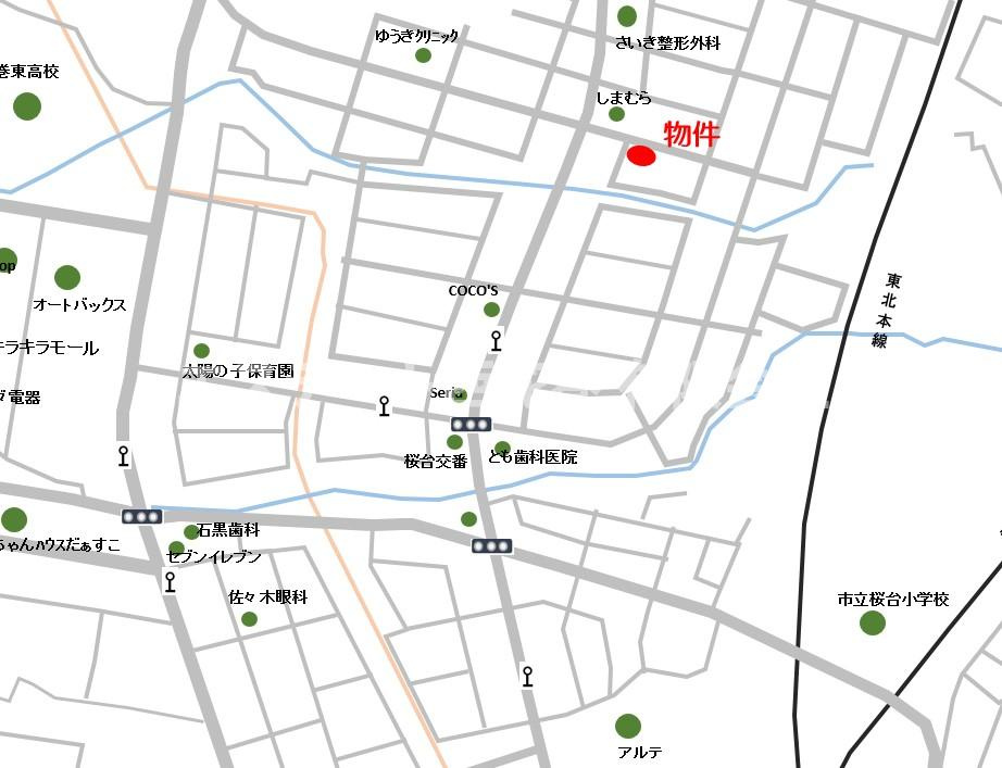ジュネスMの地図