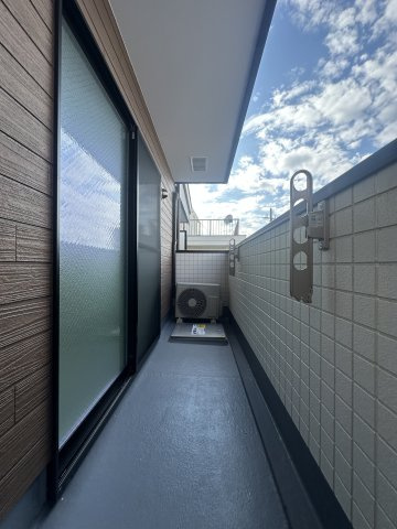 グランツあびこWESTのバルコニー