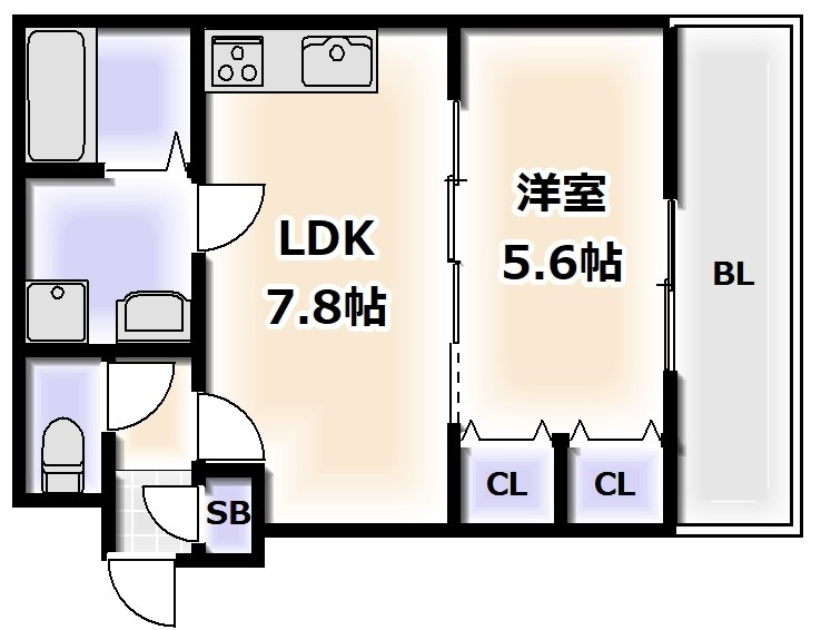 グランツあびこWESTの間取り