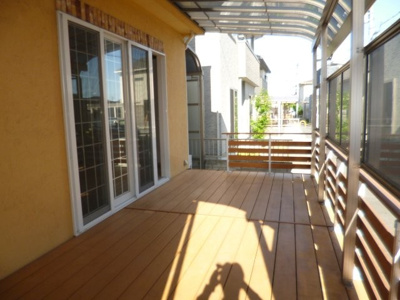 【庭】 | 西阿知町山本貸家 | ウッドデッキ