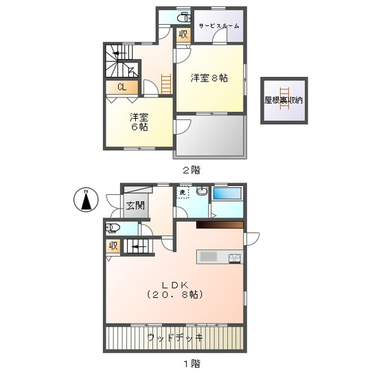 【間取り】 | 西阿知町山本貸家