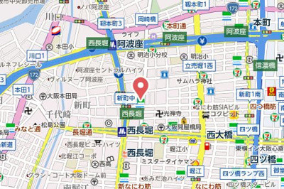 【地図】 | レジディア心斎橋ウエスト