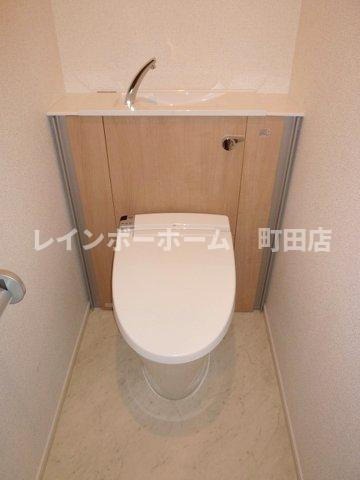 アンジュ座間※初期費用分割あと払いサービス利用可能物件のトイレ