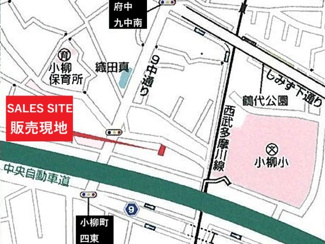 【地図】 | 【仲介手数料無料！！】府中市小柳町4丁目　新築戸建て（全1棟）1号棟　4390万円 | 府中市小柳町4-2-30