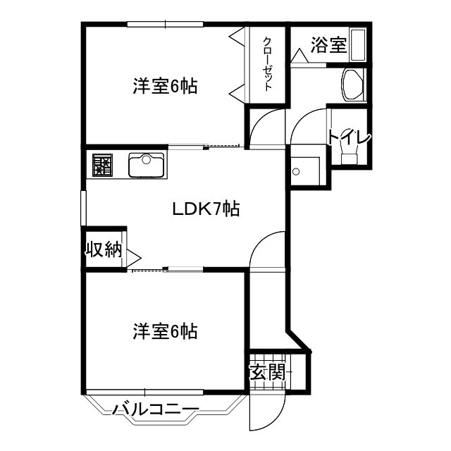 サンライト広町の間取り