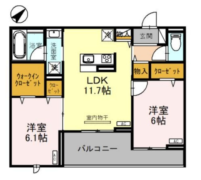 ベルフォルテの間取り|間取図です☆