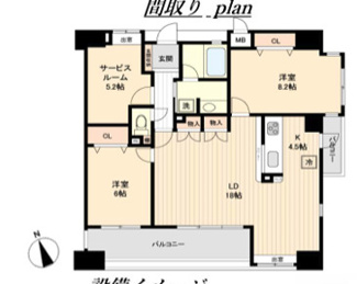 【間取り】 | 【サンパーク鶴舞公園南】✨️仲介手数料無料✨️老松小学校・白山中学校