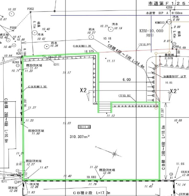敷地面積93坪　売地　狭山市上広瀬