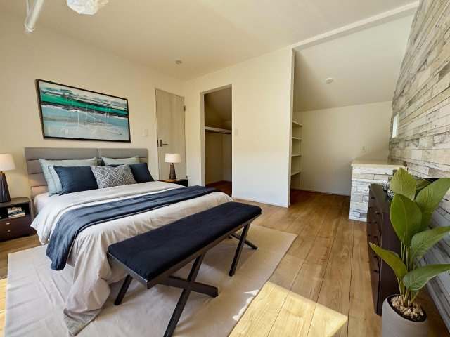 東村山市秋津町4丁目・全7棟　新築一戸建　6号棟の寝室|洋室8.5帖（家具はCG画像での表示になります）