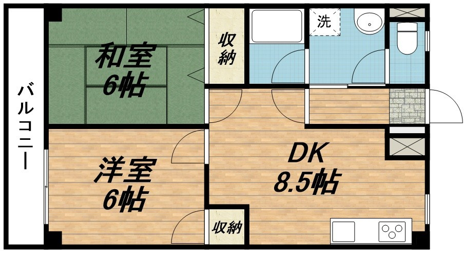 サンハイム石田Ⅱの間取り