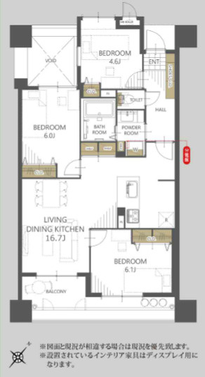 【間取り】 | アクロス博多セントラルパーク