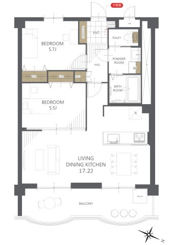 【間取り】ロッコーマンション京橋川コーポ 