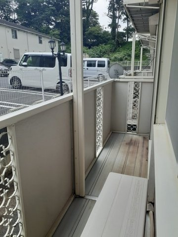 ニューシティ城Ⅱのバルコニー