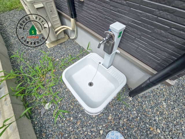 熊本市東区戸島7丁目第2-1棟（1号棟）　の外観：施工例|将来的にウッドデッキなど施工して、素敵なバルコニースペースを活用できます。