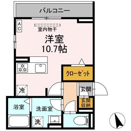ビューハウス77の間取り