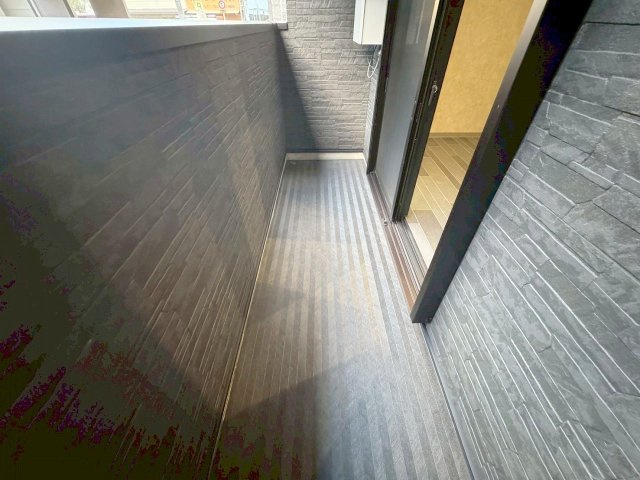 Jinパレス井高野のバルコニー