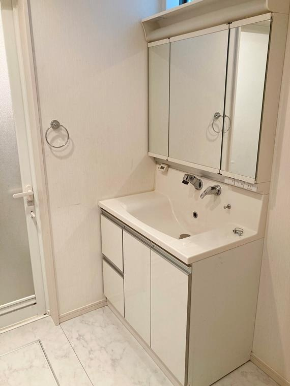 東尾久戸建の洗面所