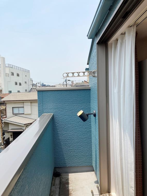 東尾久戸建のバルコニー