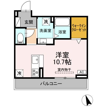 ビューハウス77の間取り