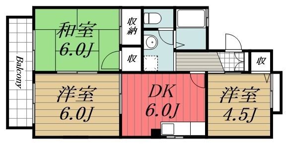 【間取り】 | リリーヴィレッジ　Ｂ