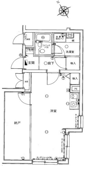 【間取り】 | パレ・ドール巣鴨西 | 南向きの開口部なので、陽当たり・通風良好です！