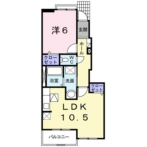 【間取り】 | ブリリアント　Ｋ