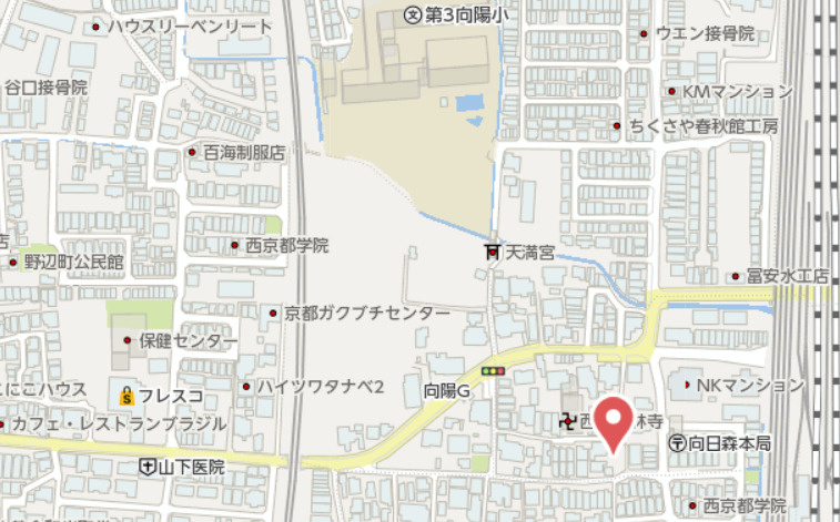 向日市森本町前田　新築戸建の地図