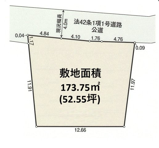 武蔵村山市神明2丁目　土地全1区画