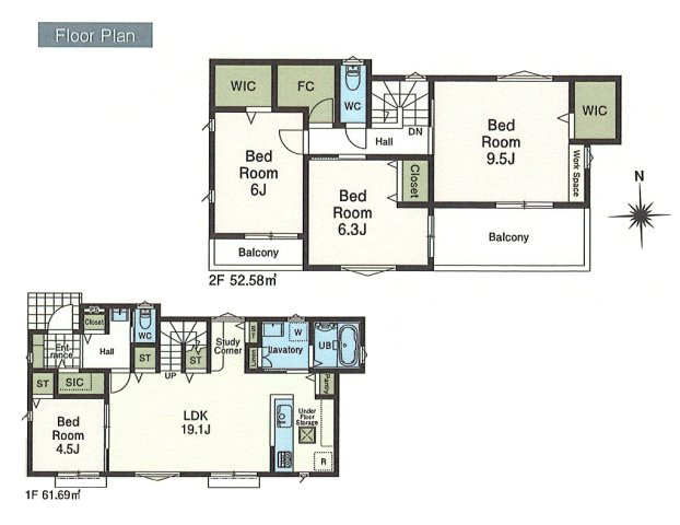 武蔵村山市神明2丁目　土地全1区画の参考プラン