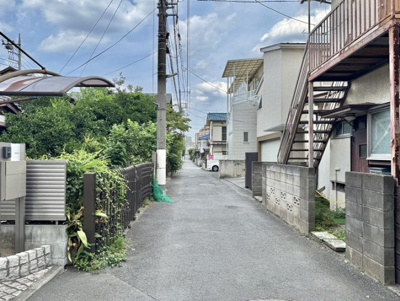 【前面道路含む現地写真】 | 【清瀬市松山2丁目・借地権上物付土地】
