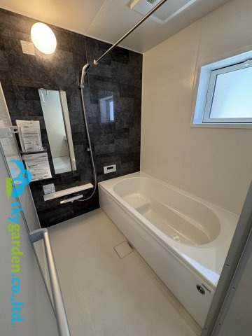 藤沢市用田　新築戸建　全2棟1号棟の浴室|落ち着いた空間のお風呂です